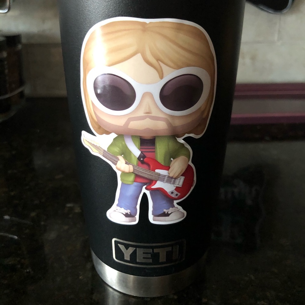 Kurt Cobain Funko POP #64 sticker